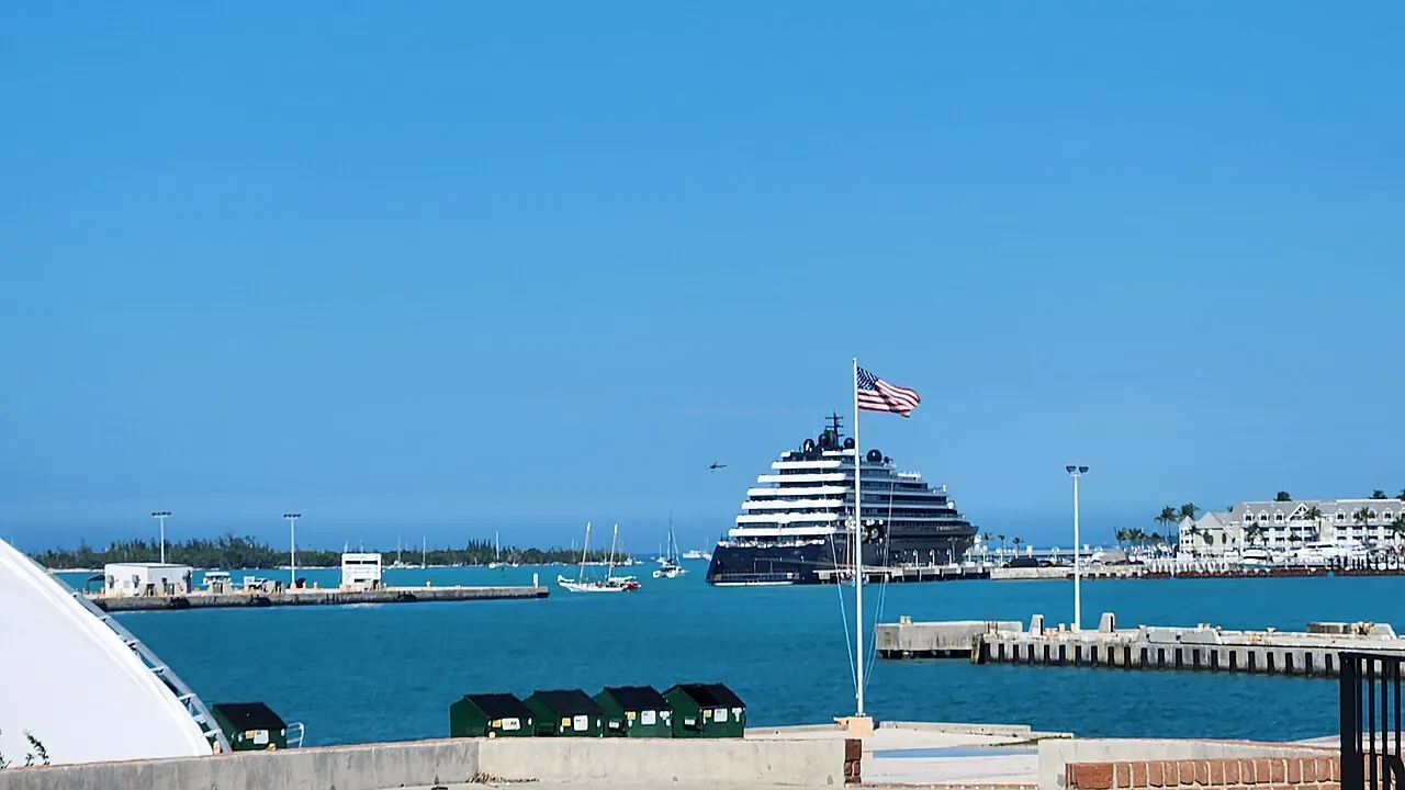 The port of Key West seen from the water