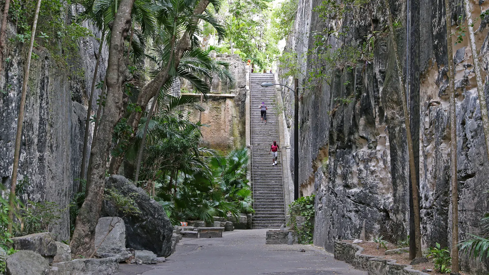 The Queen's Staircase in Nassau