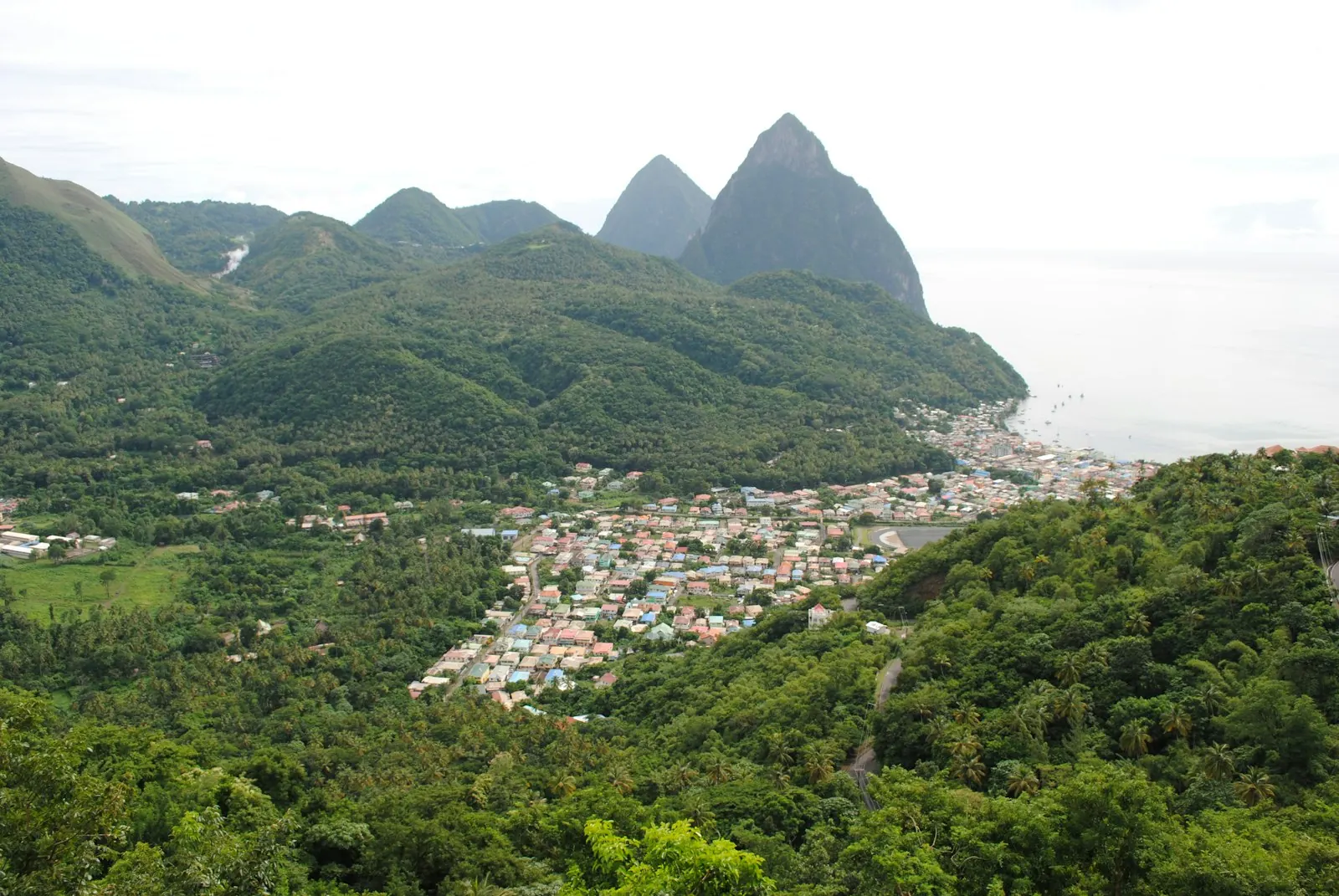 Soufrière and the Pitons, St. Lucia