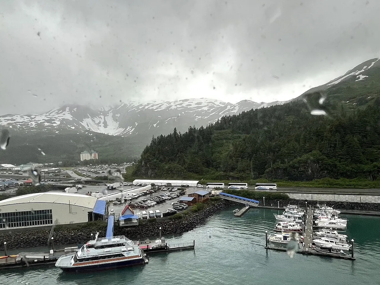 Whittier, Alaska, below the mountains of Passage Canal